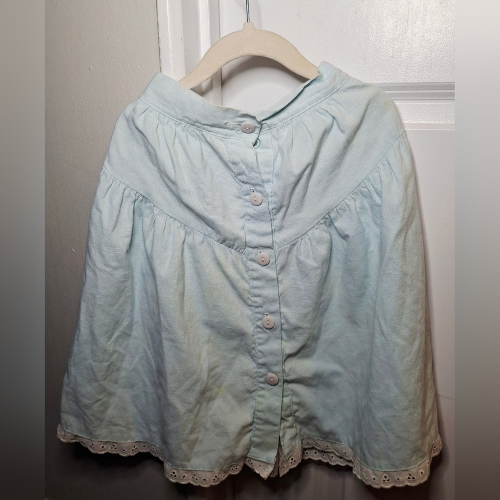 Vintage 80s Kinda Kute Button-Up Skirt Made in Canada (6)